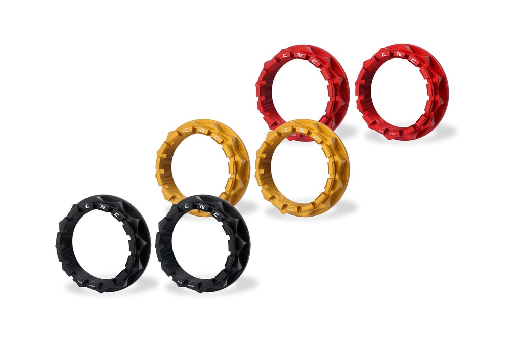 [CNC-DA394B] Rear wheel axle nut sets Ducati (Black)