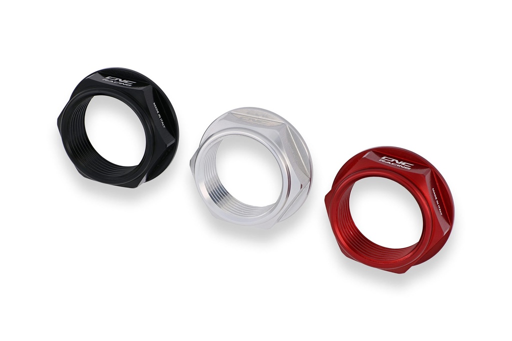 [CNC-DA402R] FRONT WHEEL NUT APRILIA (Red)