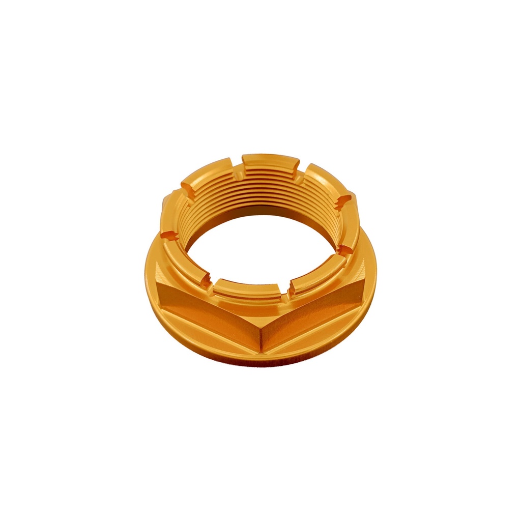 [LT-D020ORO] Special Nut38 X 1,5 Ergal for Ducati, Triumph (Oro)