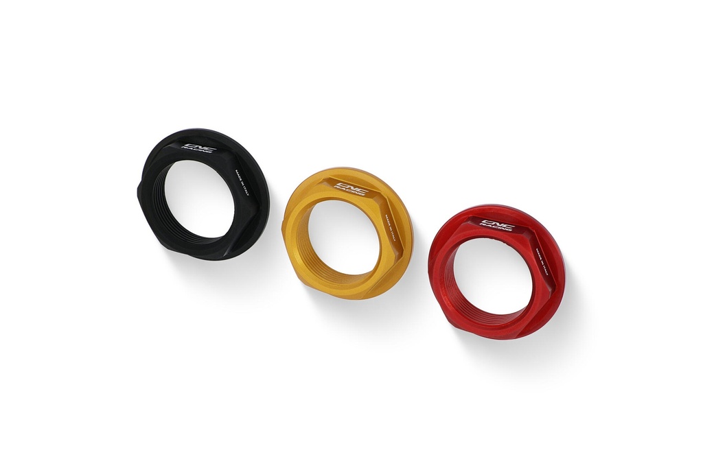 [CNC-DA406B] Rear wheel axle nut M25x1.25 Ducati (Black)
