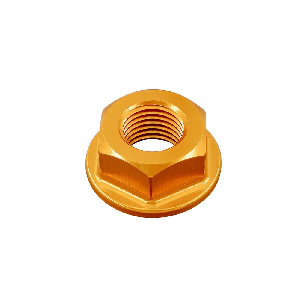 [LT-D007ORO] Special Nut14 X 1,50 Ergal for Husqvarna, Honda, Kawasaki (Oro)