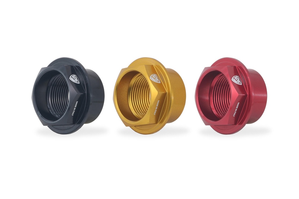[CNC-DA408B] Front wheel nut Ducati (Black)
