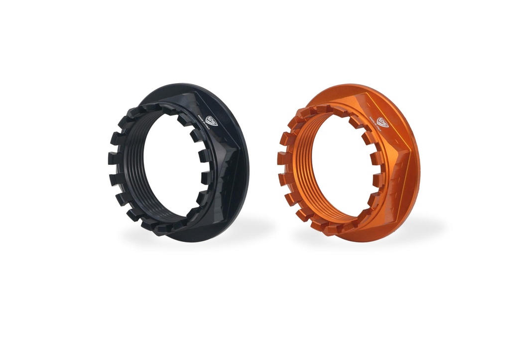 [CNC-DA602B] Rear wheel nut LH M35x1,5 KTM (Black)