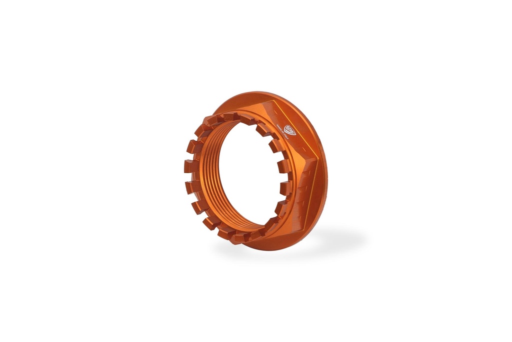 [CNC-DA602O] Rear wheel nut LH M35x1,5 KTM (Orange)