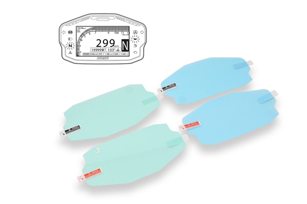 [CNC-DP001N] Dashboard Screen Protectors Ducati Panigale