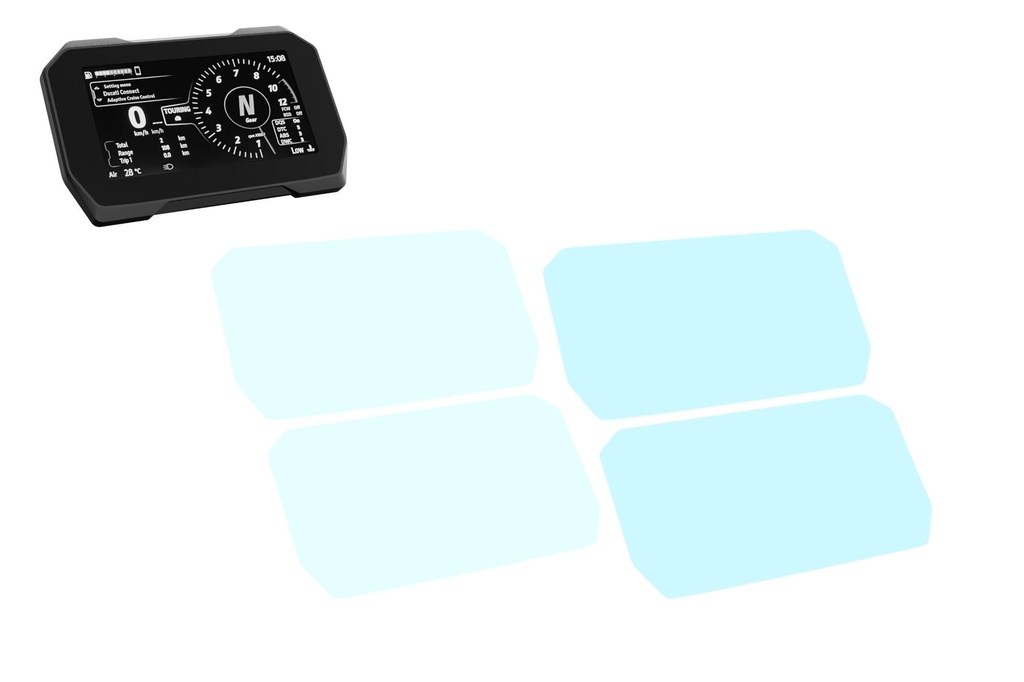 [CNC-DP014N] Dashboard Screen Protectors Ducati Multistrada V4 S / Pikes Peak / Rally
