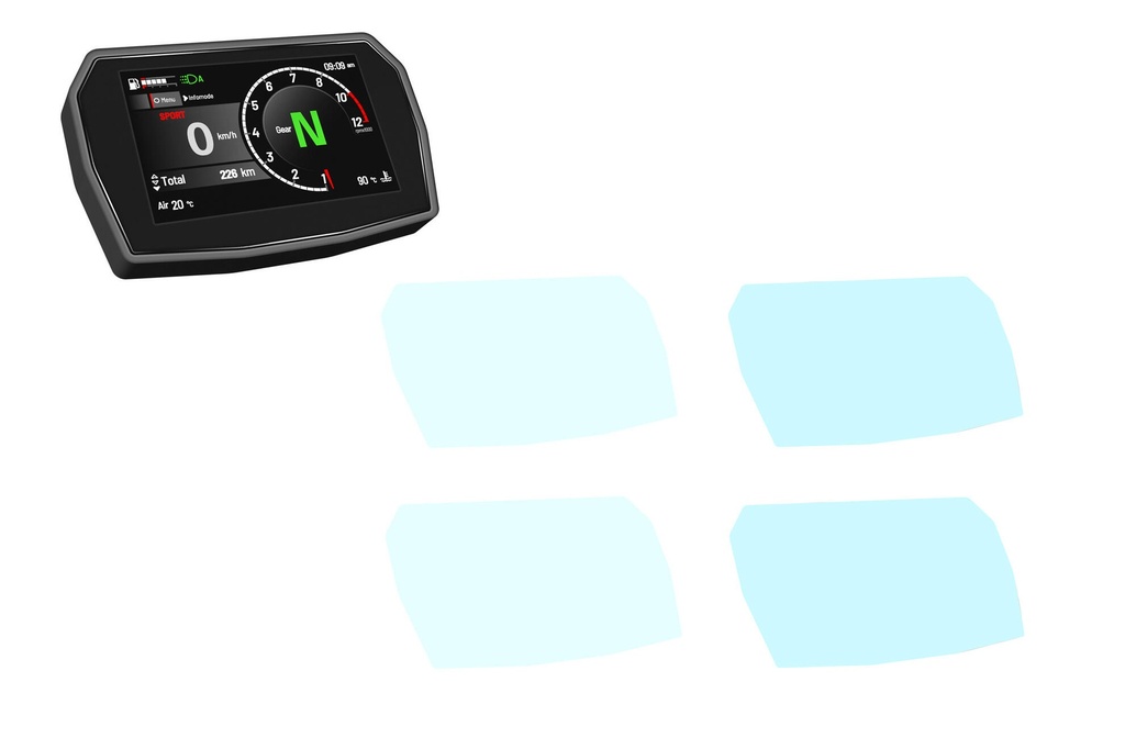 [CNC-DP018N] Dashboard Screen Protectors Ducati Panigale V2 - Multistrada V2 - Streetfighter V2 MY2025