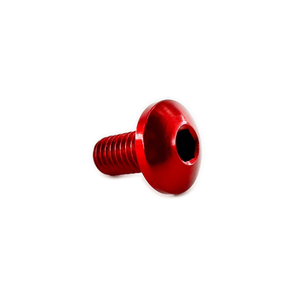 [LT-1030ROS] Special Screw With Button Head , Ergal M5 L10 Head Ø10 (Rosso)