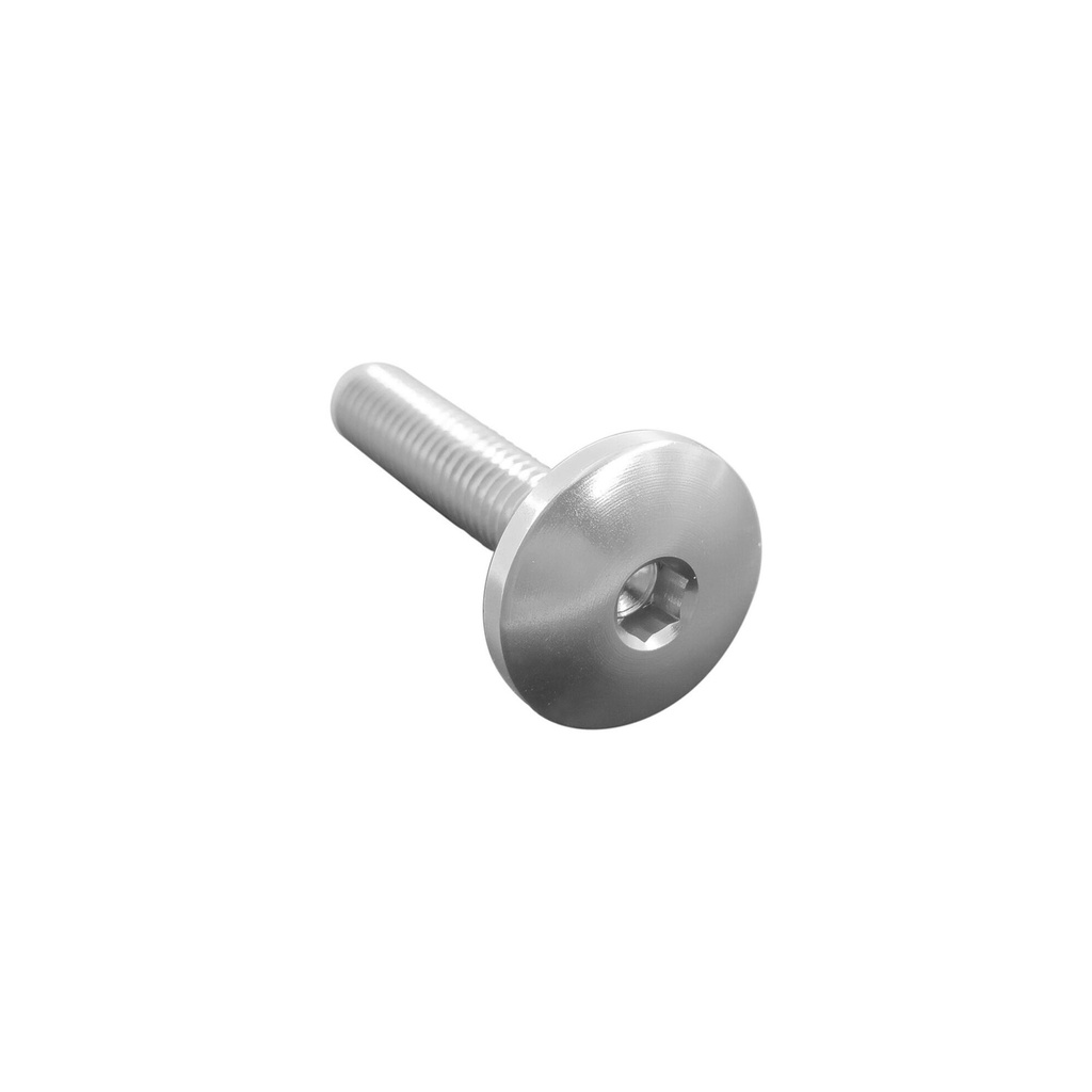 [LT-003M8050NER] Button Head Ergal Cl 003 M8 L. 50 Head Ø22  Ergal (7075 T6) (Nero)