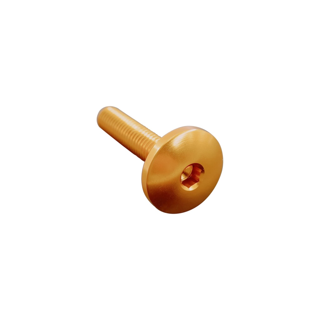 [LT-003M6050ORO] Button Head Ergal Cl 003 M6 L. 50 Head Ø17  Ergal (7075 T6) (Oro)