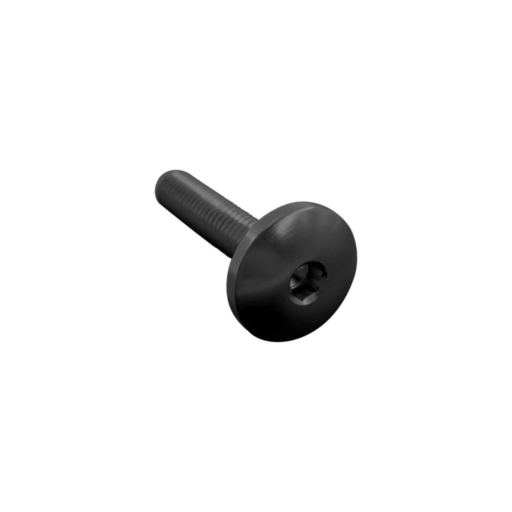 [LT-003M6035NER] Button Head Ergal Cl 003 M6 L. 35 Head Ø17  Ergal (7075 T6) (Nero)