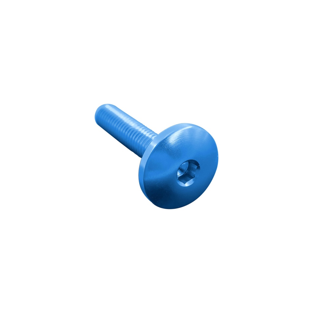 [LT-003M6030NER] Button Head Ergal Cl 003 M6 L. 30 Head Ø17  Ergal (7075 T6) (Nero)