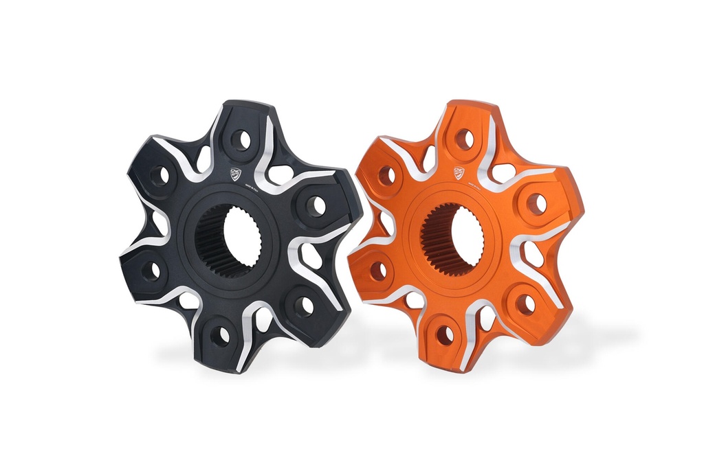 [CNC-FL400BS] Rear sprocket flange bicolor for KTM (Black/Silver)