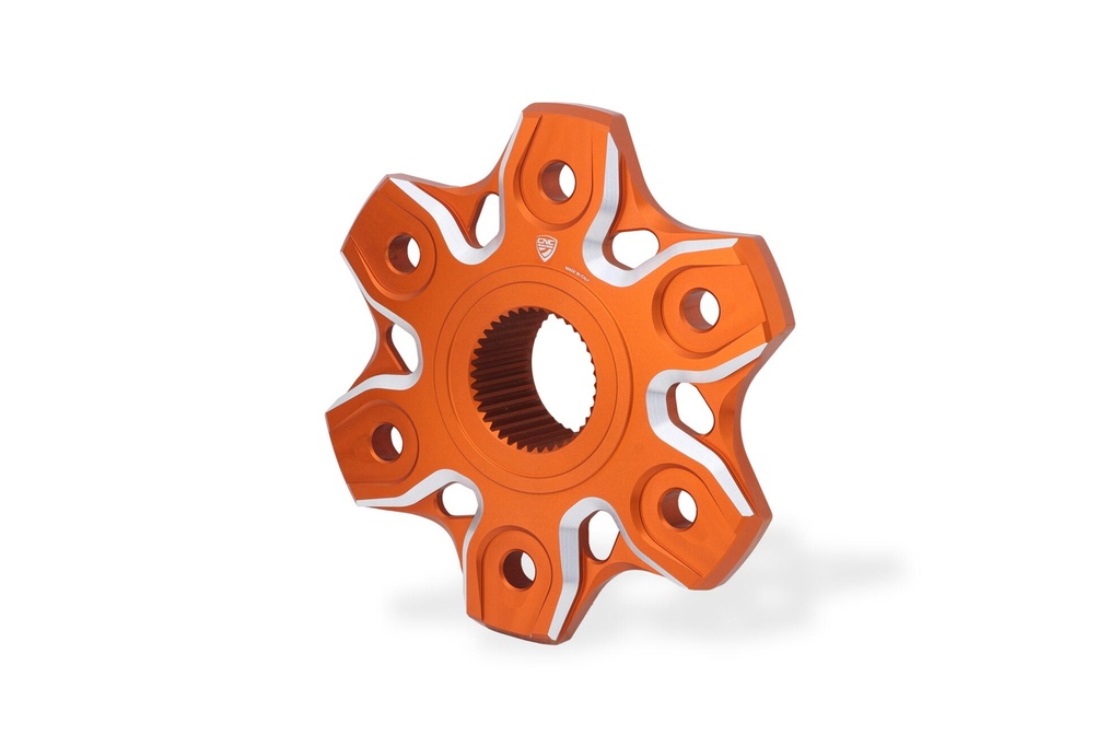 [CNC-FL400OS] Rear sprocket flange bicolor for KTM (Orange/Silver)