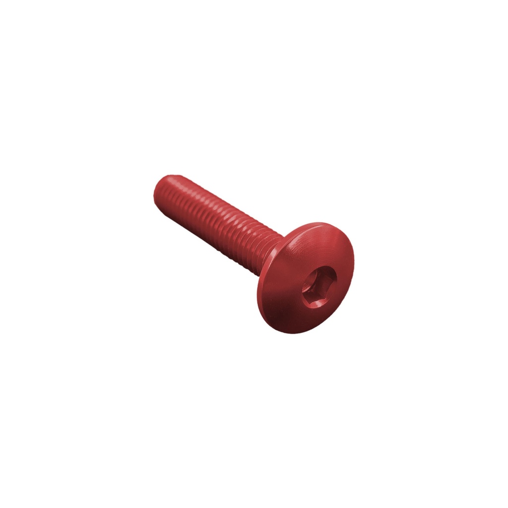 [LT-002M4015NER] Button Head Ergal Cl 002 M4 L. 15 Head Ø10  Ergal (7075 T6) (Nero)