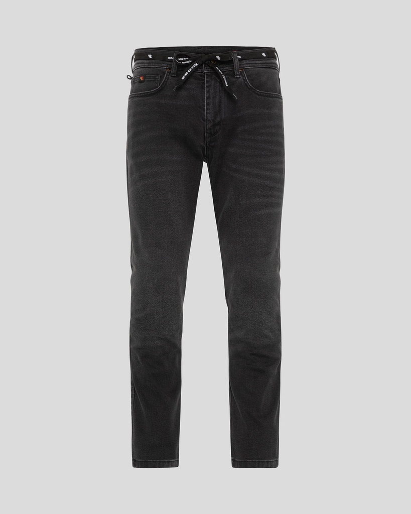 Tapered Slim Black – Motorradjeans