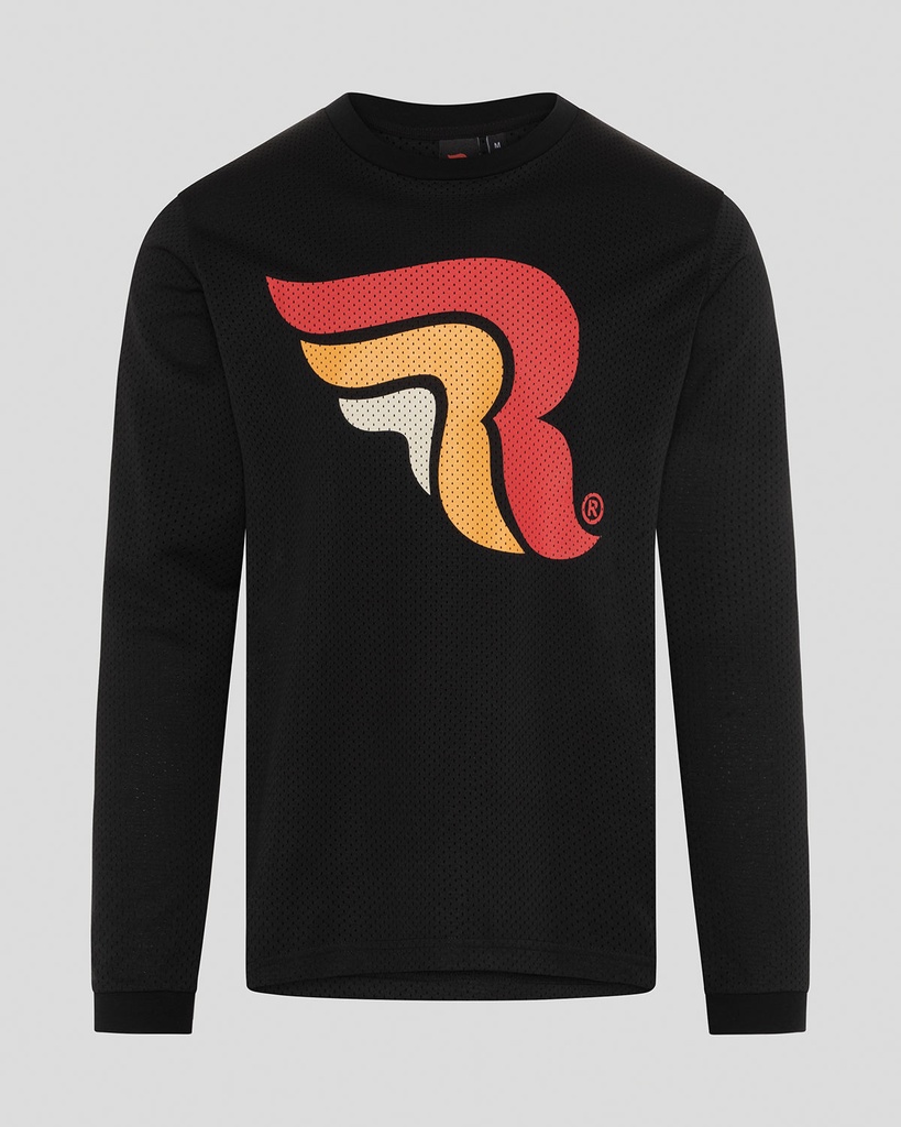Logo Mesh Jersey Black