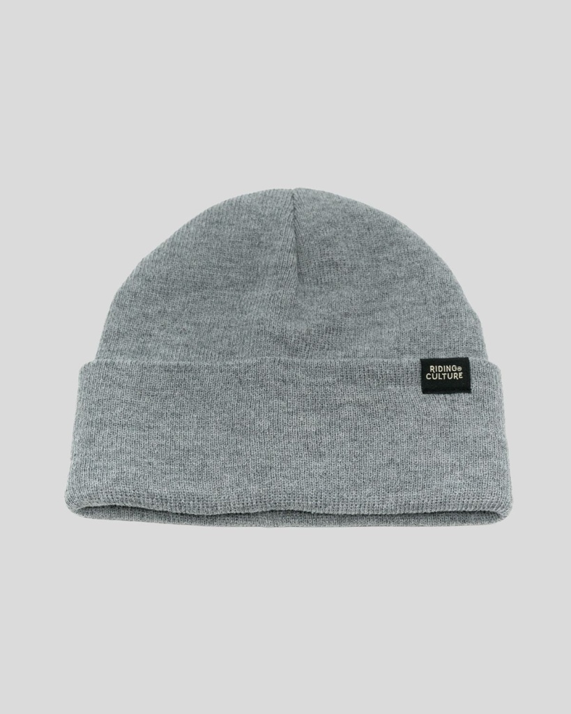 [RC-7630039460556] Text Beanie Grey