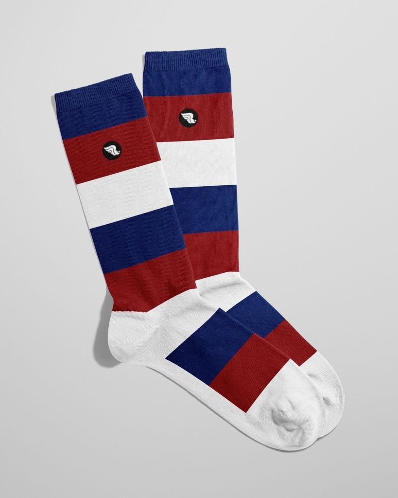 [RC-7630039467548] Stripes Socks Red/Blue/White