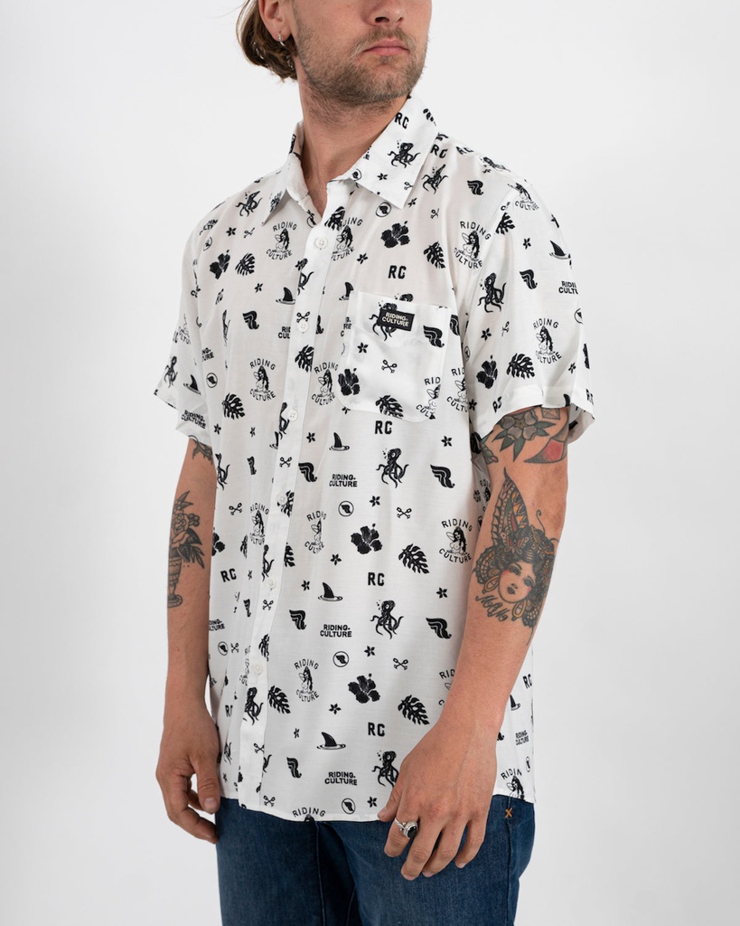 [RC-7630039468361] Ocean Shirt White Men (XL)