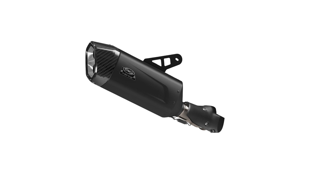 [JH-EP-152723] BMW R 1300 GS(A) exhaust - Nomad S Hexagon Black/Carbon Gloss (2024-2026)