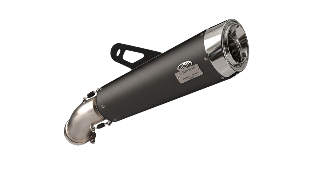 [JH-EP-151108] BMW R NineT exhaust - Slashcut Wrinkle Black / Aluminium (2021-2023)
