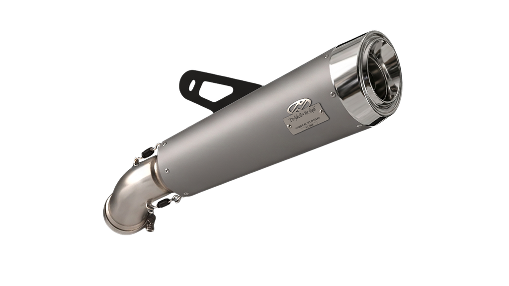 [JH-EP-150969] BMW R NineT exhaust - Slashcut Pearl Grey/Aluminium (2021-2023)