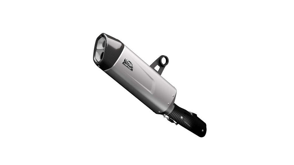 [JH-EP-142085] BMW R 1200 GS(A) adjustable exhaust - Nomad Hexagon Black/Carbon Gloss (2017-2018)