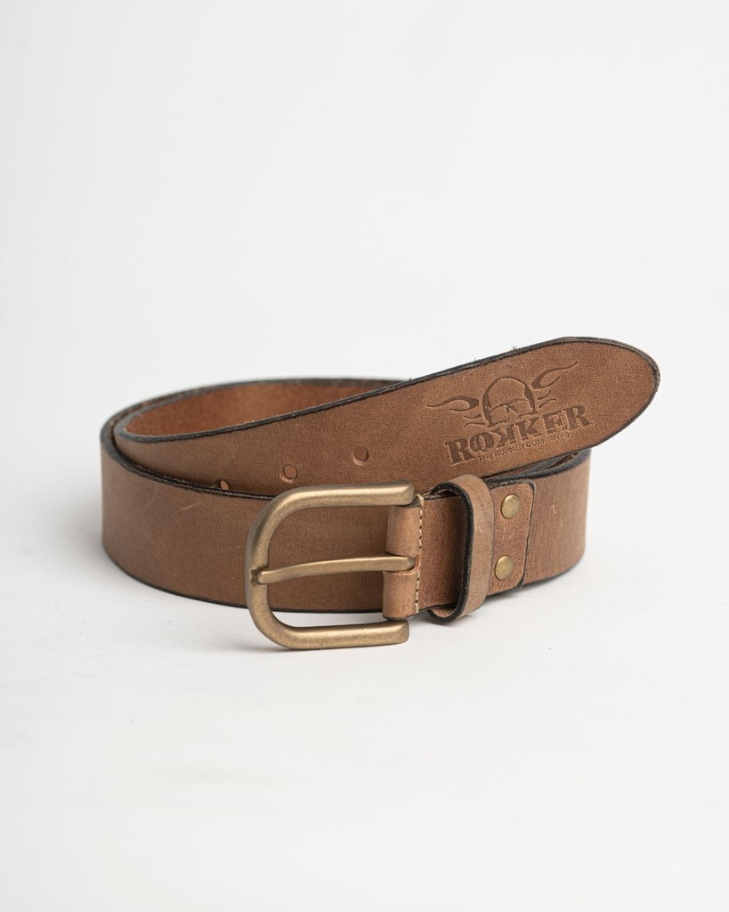 [RK-7630039468712] Oakland Belt Light Brown (110cm)