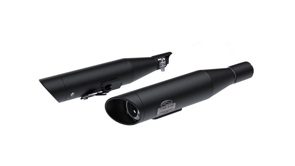 [JH-EP-152423] Triumph Bonneville Speedmaster adjustable exhaust - King Wrinkle Black (2021-2024)