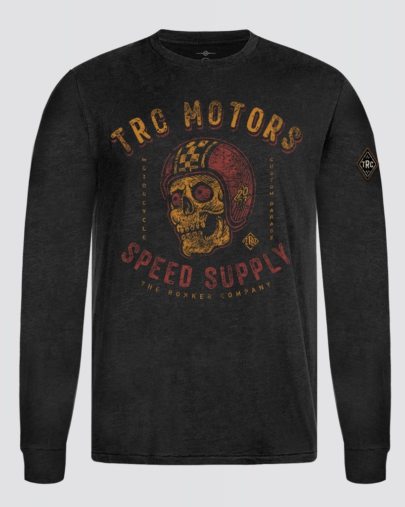 Skull Longsleeve Men Black