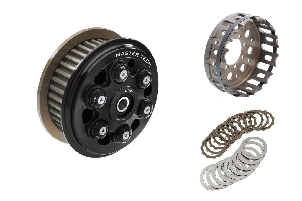 [CNC-FR366B] SLIPPER CLUTCH MASTER TECH FULL KIT - 12 TEETH SINTERED (Black)