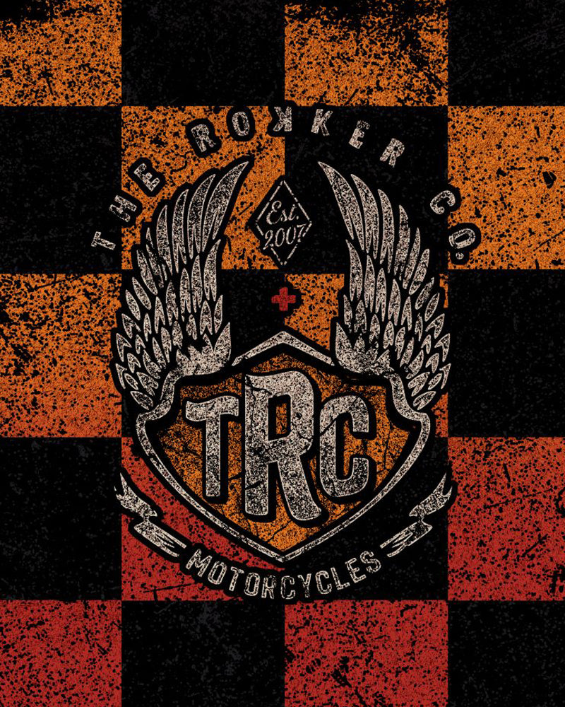 [RK-7630783402864] Tube Check Wings Orange