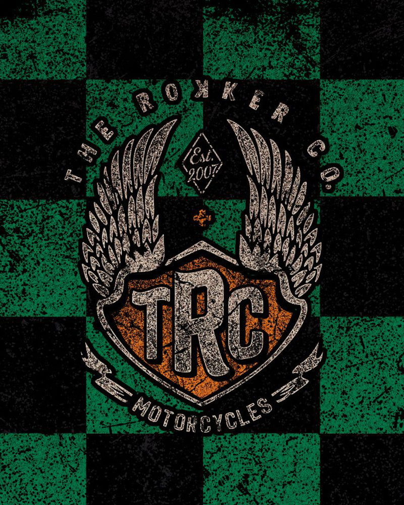[RK-7630783402857] Tube Check Wings Green