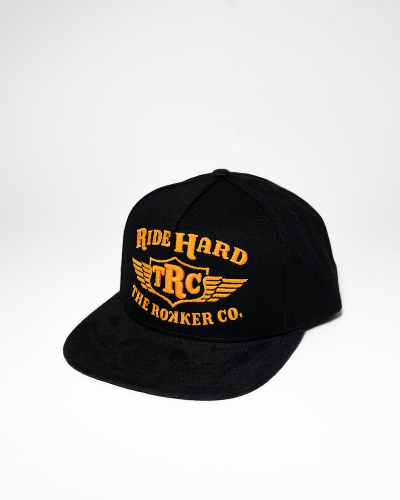 [RK-7630039460372] Ride Hard Snapback Black