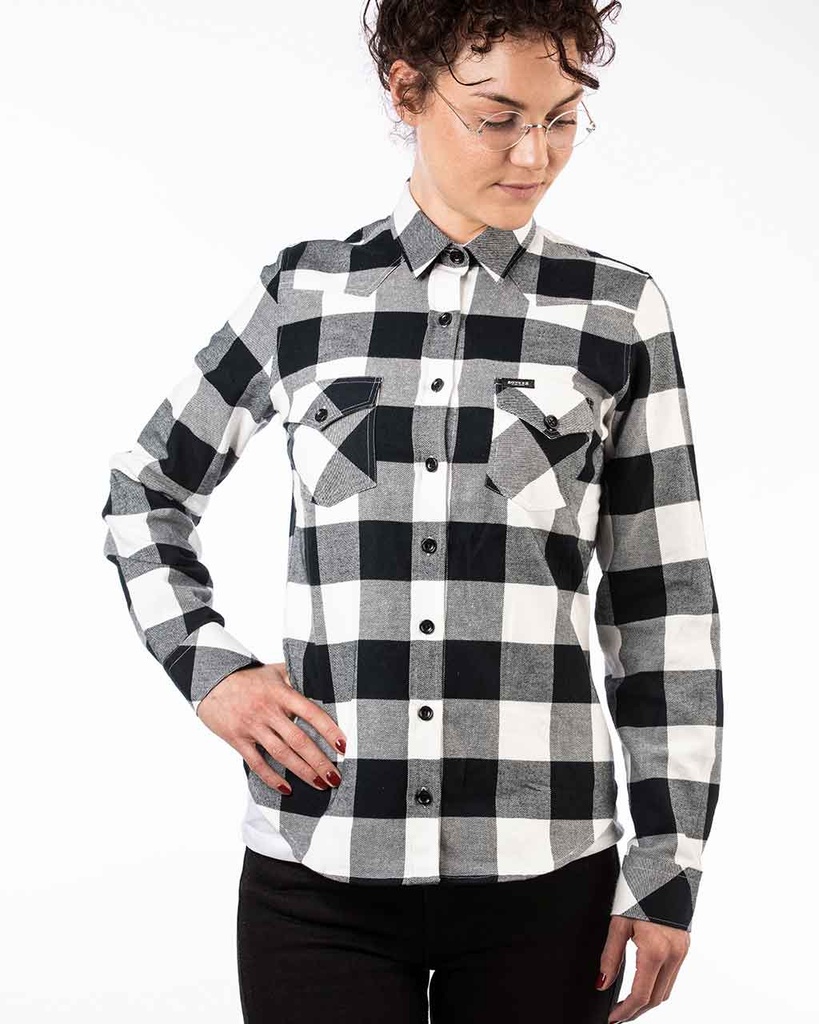 Pasadena Black Check Shirt Lady