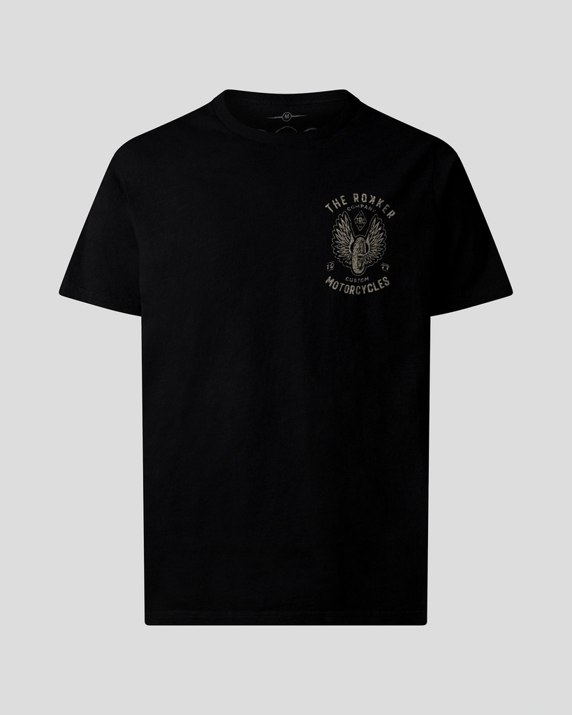Flying Wheel T-Shirt Men Black