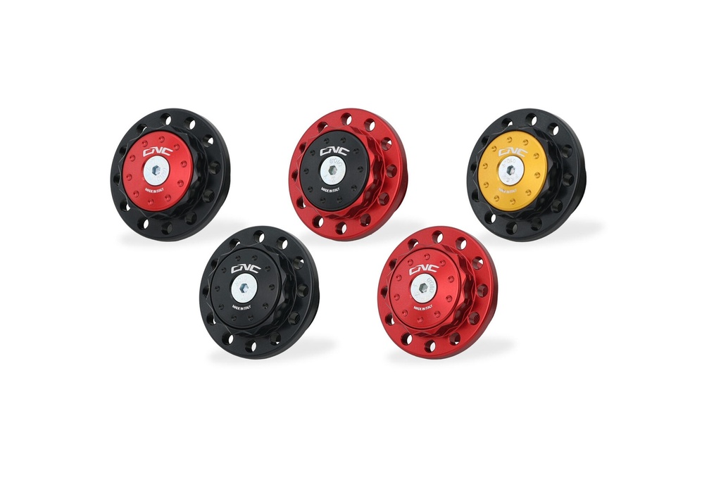 [CNC-GH102BB] Steering stem top plate nut Moto Guzzi (Black)