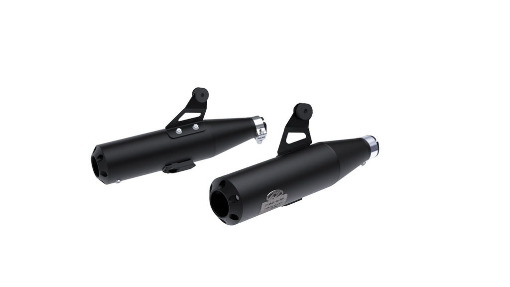 [JH-EP-152440] Triumph Speed Twin adjustable exhaust - Spy Wrinkle Black (2021-2024)