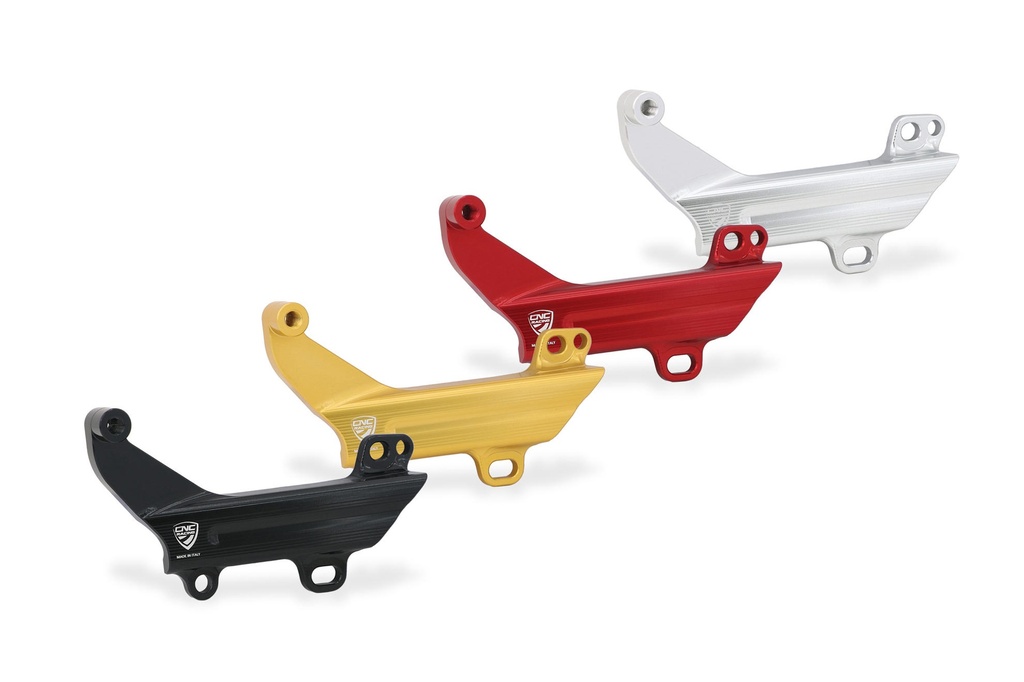 [CNC-IFC01B] Brake lines cover with fluid tank bracket Ducati (Black)