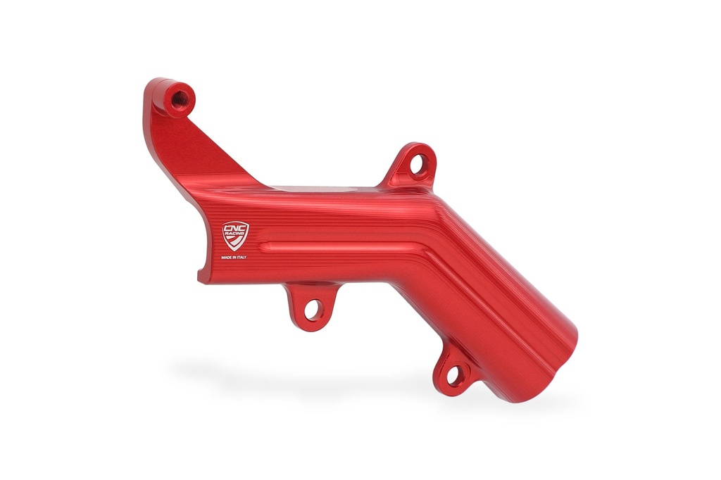 [CNC-IFC02R] Brake lines cover with fluid tank bracket Ducati (Red)