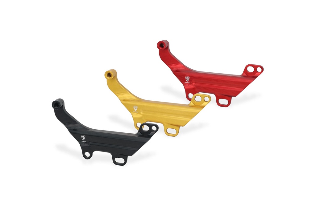 [CNC-IFC03B] Brake lines cover with fluid tank bracket Ducati (Black)