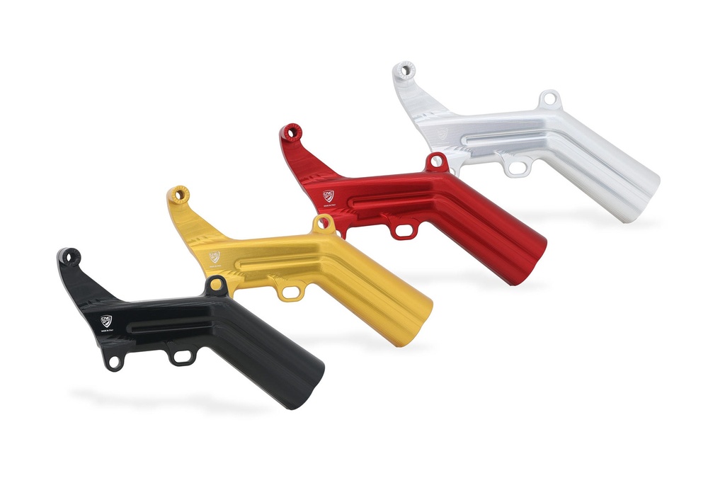 [CNC-IFC04B] Brake lines cover with fluid tank bracket Ducati (Black)