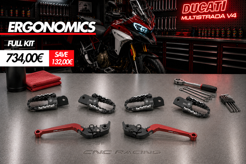 [CNC-KERG01BR] Ducati Multistrada V4 Ergonomics Kit – Comfort & Control