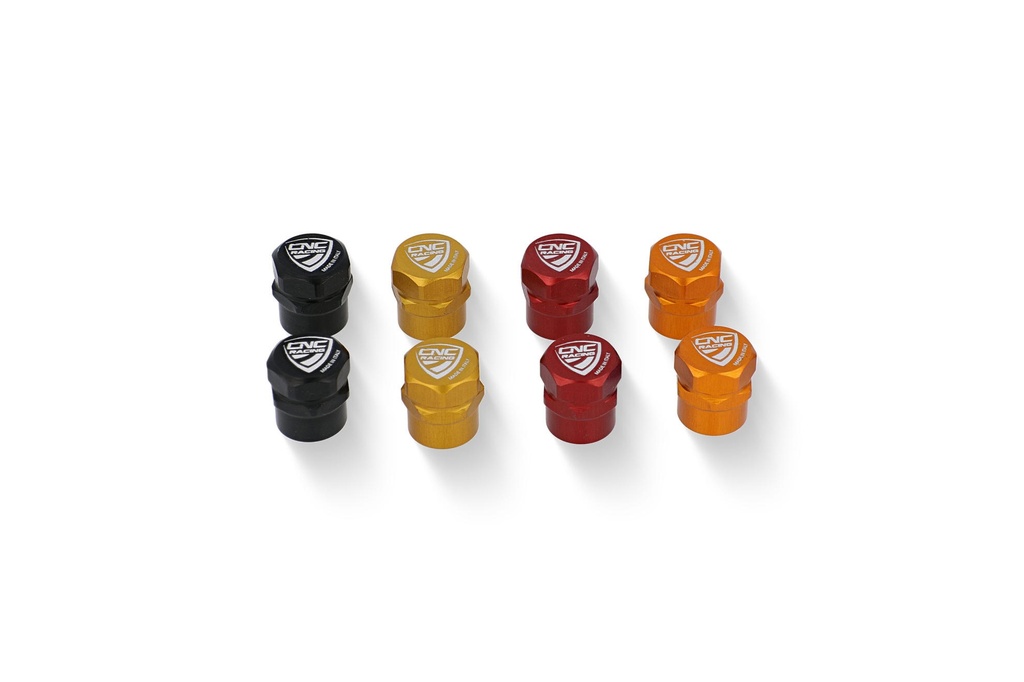 [CNC-KS252R] Wheel valve cap kit (Red)