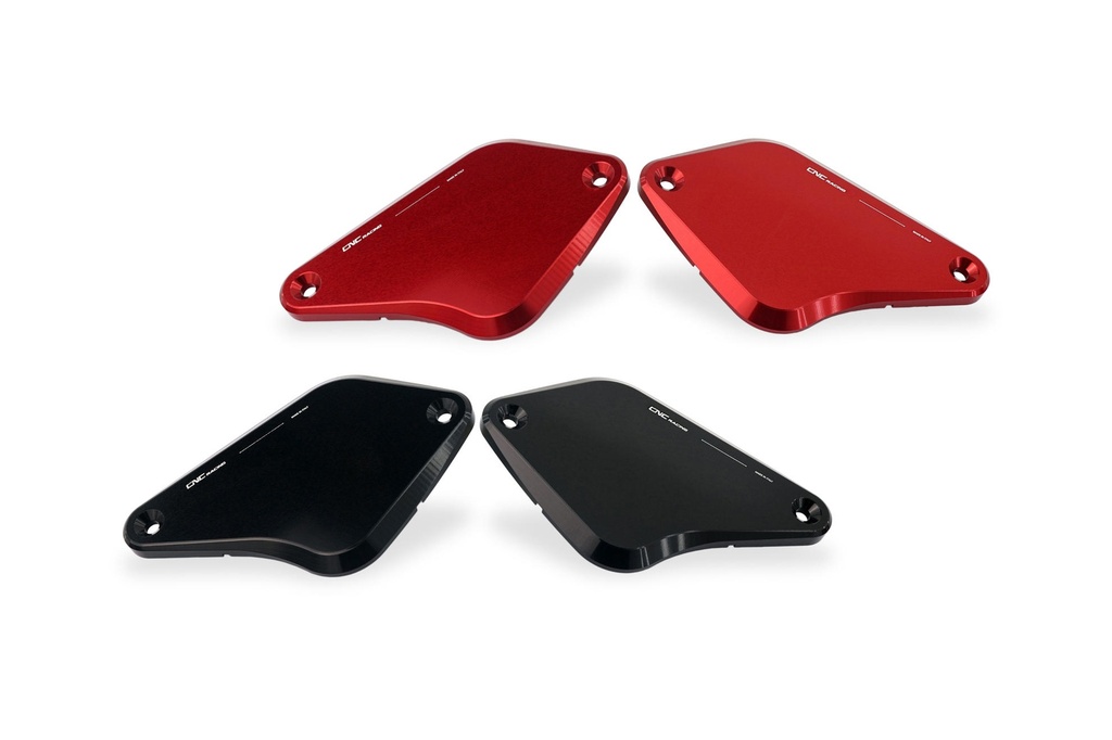 [CNC-KT550B] Front brake and clutch fluid reservoir caps Ducati - Touch (Black)