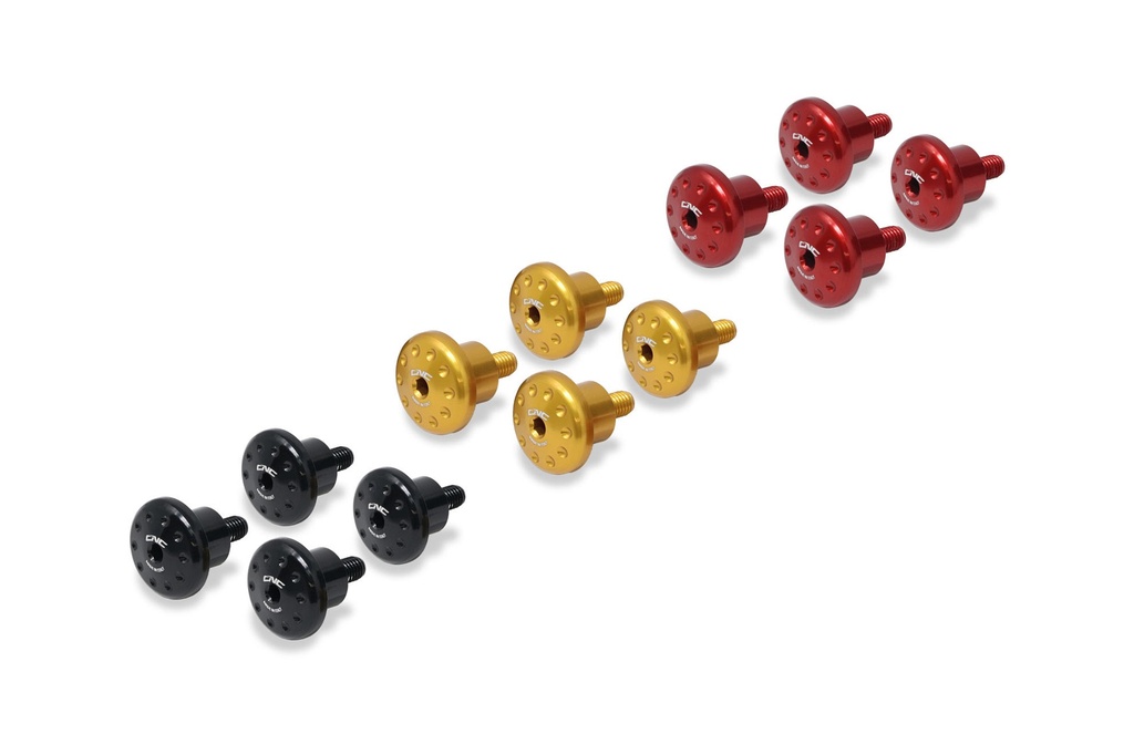 [CNC-KV303B] Windshield screws Ducati Multistrada 1200 (Black)
