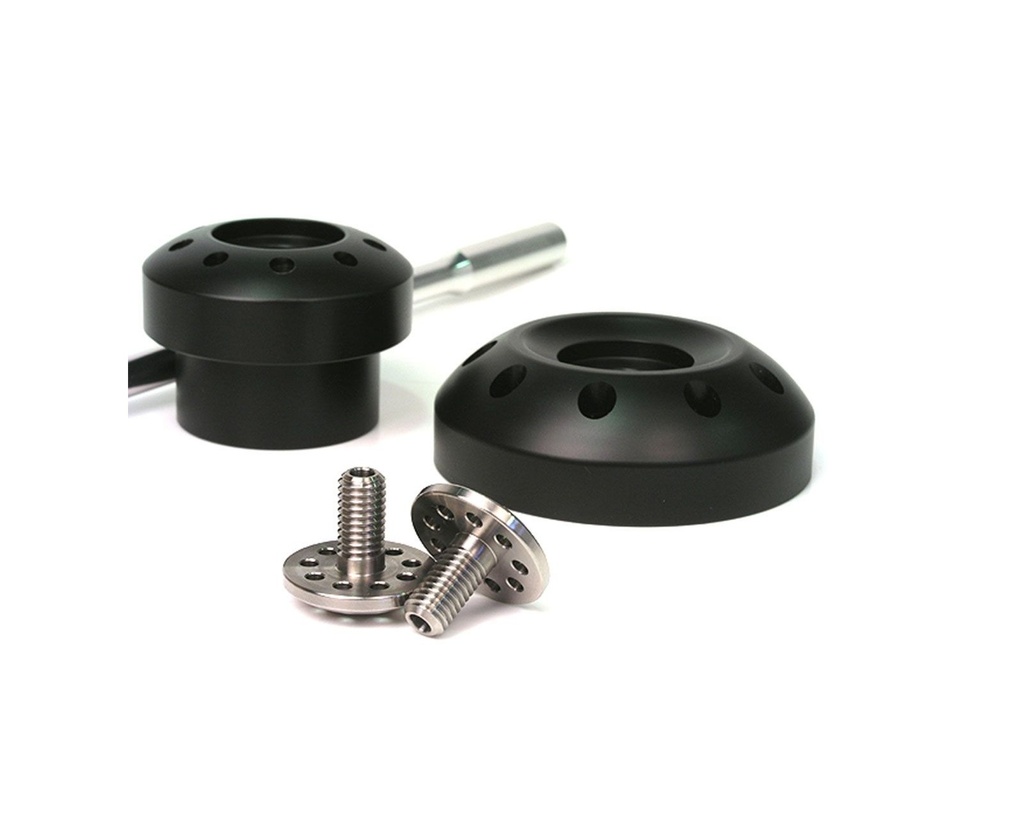 [EB-104125038] Moto Corse Rear Wheel Axle Slider With Titanium Screws