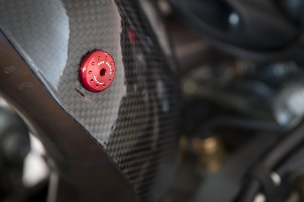 [CNC-KV313B] Heat guard exaust screw Ducati 1199 Panigale (Black)