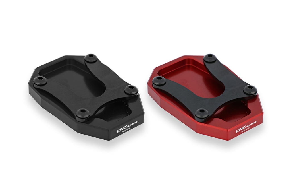 [CNC-BM500B] Side stand extension for Ducati Hypermotard and Multistrada – Enhanced Stability and Safety (Black)